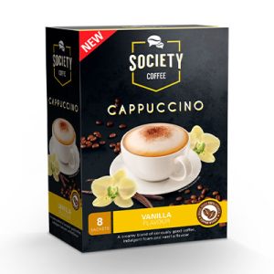 Society Cappuccino Sachets – Vanilla 8’s