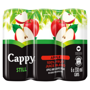 Cappy Apple Can 330ml x 6