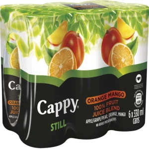 Cappy Still Orange Mango Can 330ml x 6