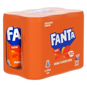 Fanta Can 300ml x 6