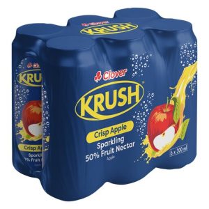Krush Sparkling Apple Can 300ml x 6