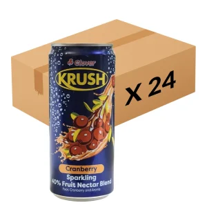 Krush Sparkling Cranberry Can 300ml x 24