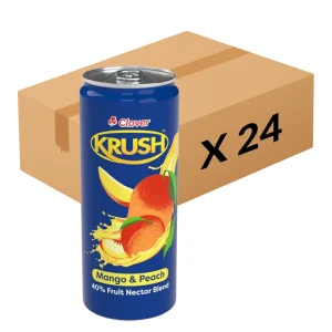 Krush Still Mango and Peach Can 300ml x 24
