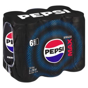 Pepsi Max Can 300ml x 6