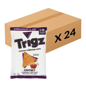Trigz Chutney Crunchy Popped Corn Chips 28g x 24