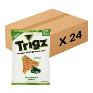 Trigz Jalapeno Crunchy Popped Chips 28g x 24