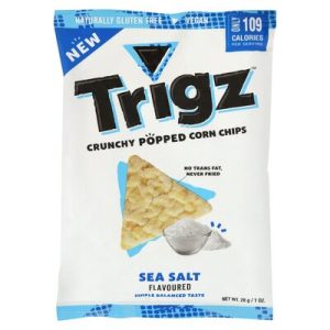 Trigz Sea Salt Crunchy Popped Corn Chips 28g x 1