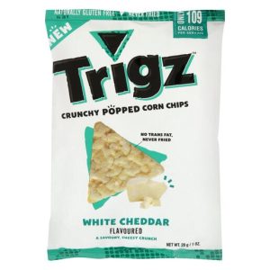 Trigz White Cheddar Crunchy Popped Chips 28g x 1