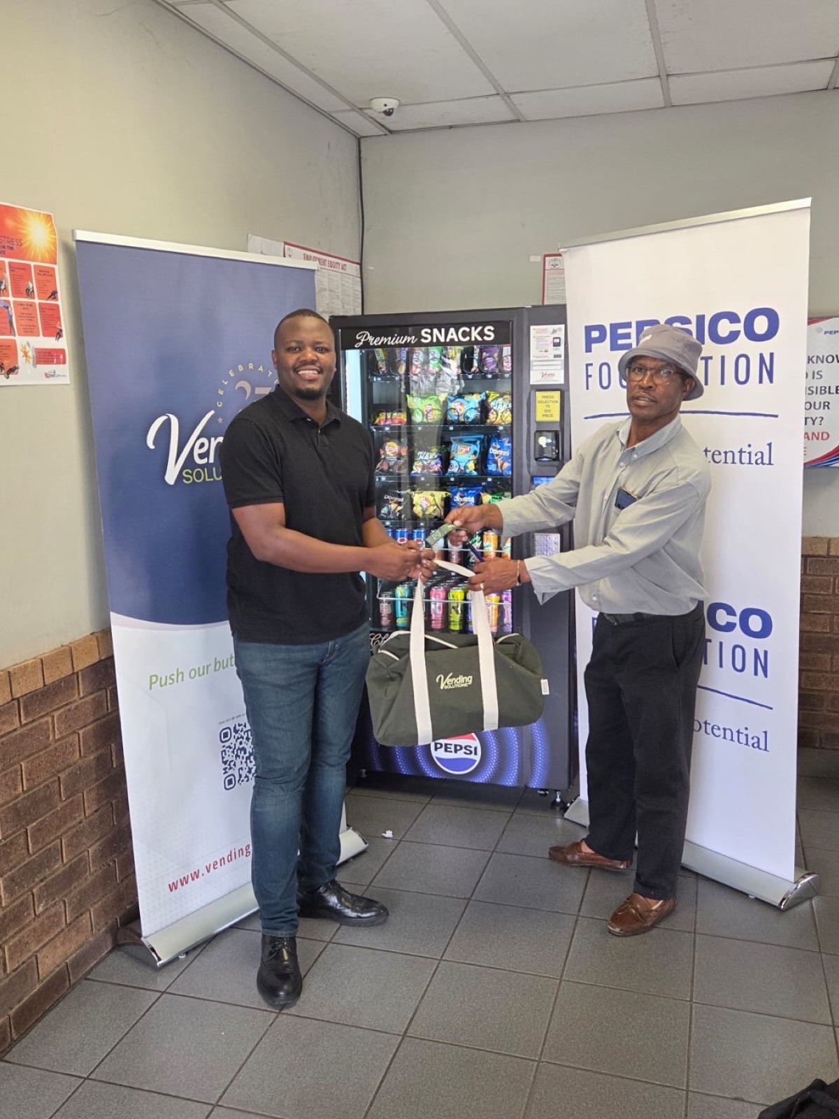 Machine installed with Luthando Kolwapi