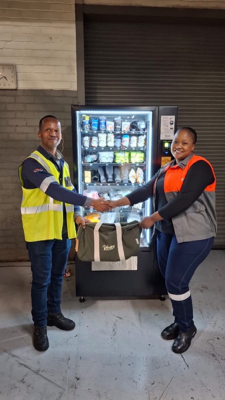 PPE dispenser installation completed