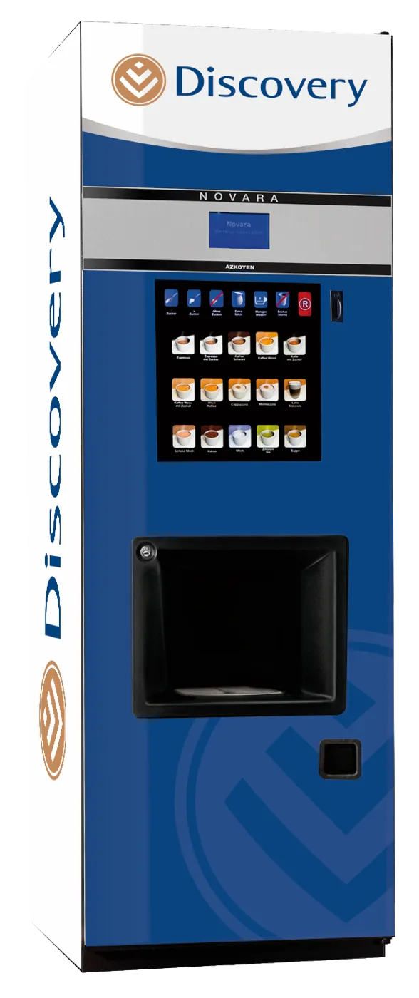 Discovery branded coffee machine
