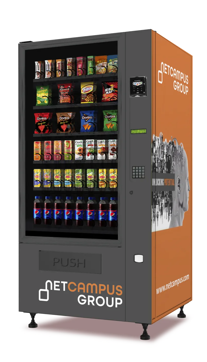 Netcampus branded combination vending machine
