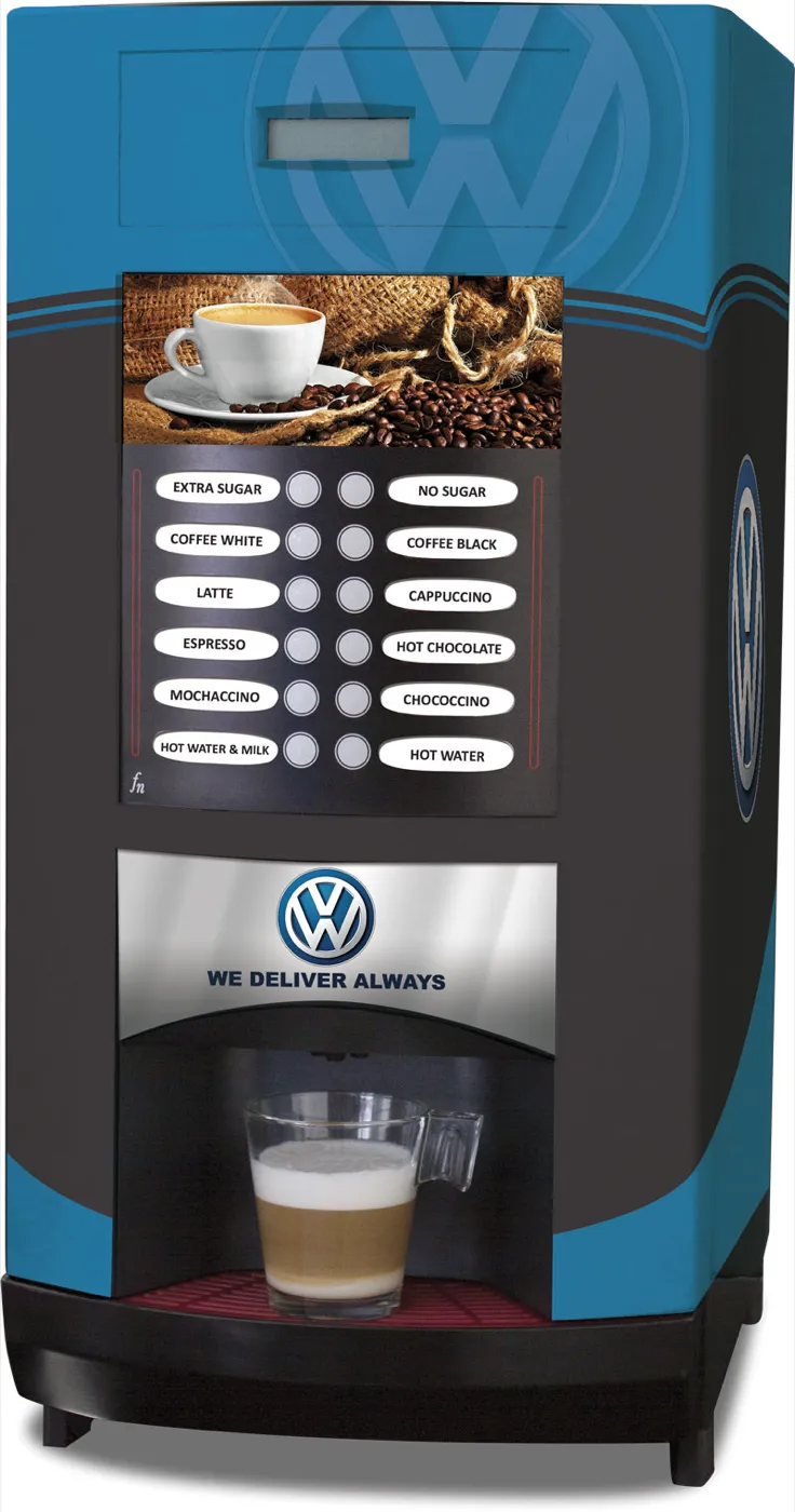 Volkswagen branded coffee machine