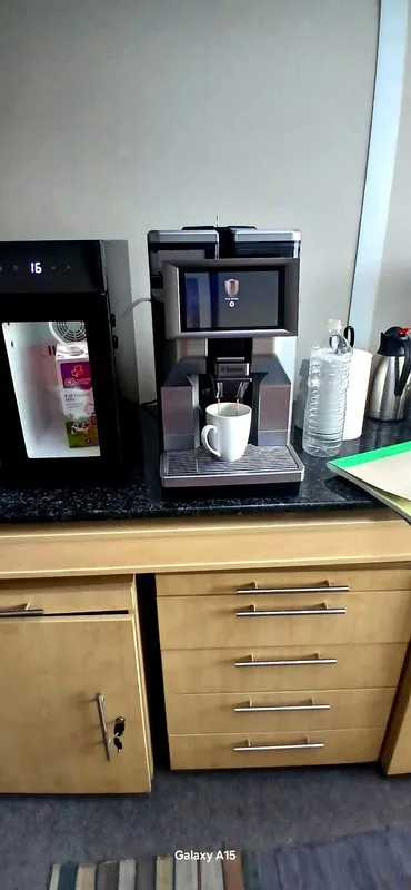 Installed on the office counter