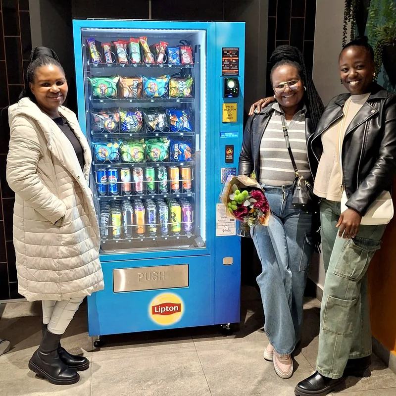 New owners with their branded machine