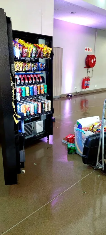 Combo machine open for restock