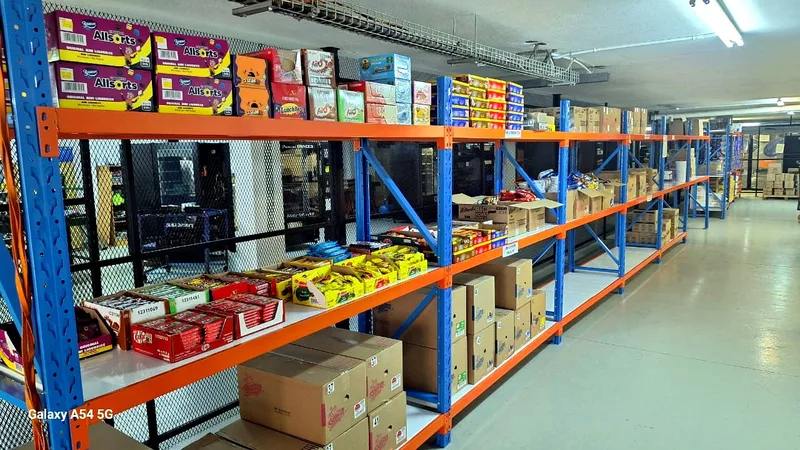 Stocked racking, ready to route