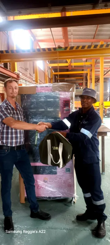 Sealed with a handshake before the machine ships