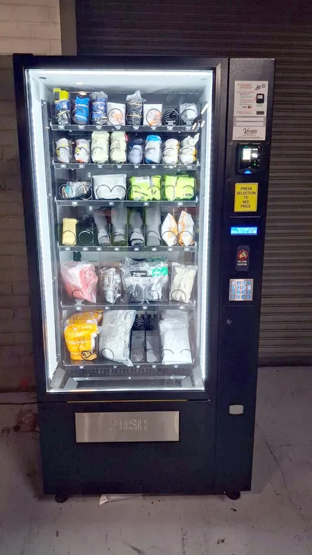 A stocked dispenser ready for the shift